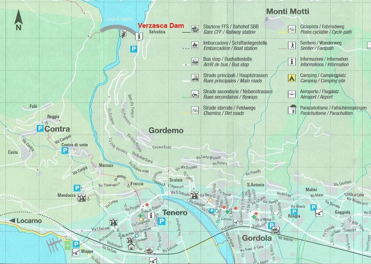 mapa de camping suíza