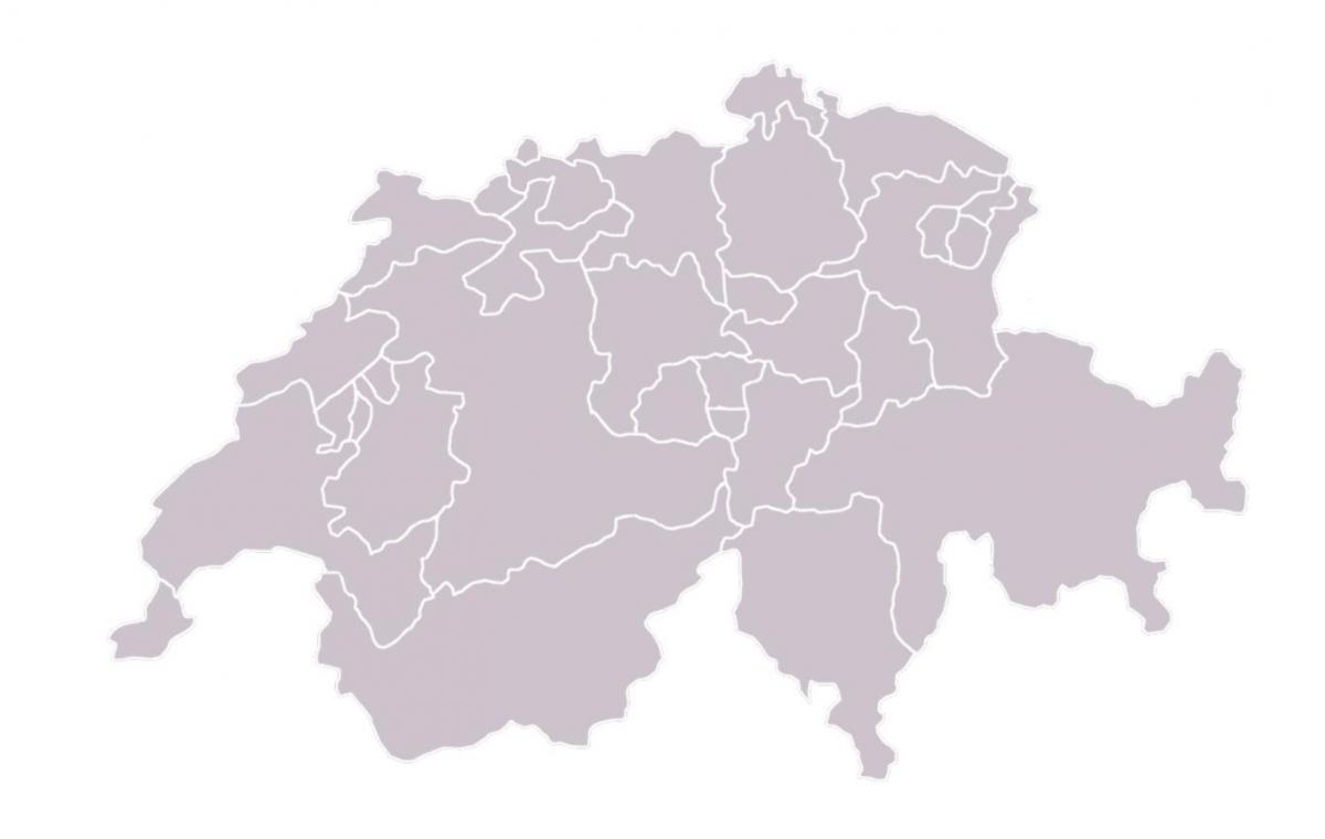 mapa de branco mapa de suíza