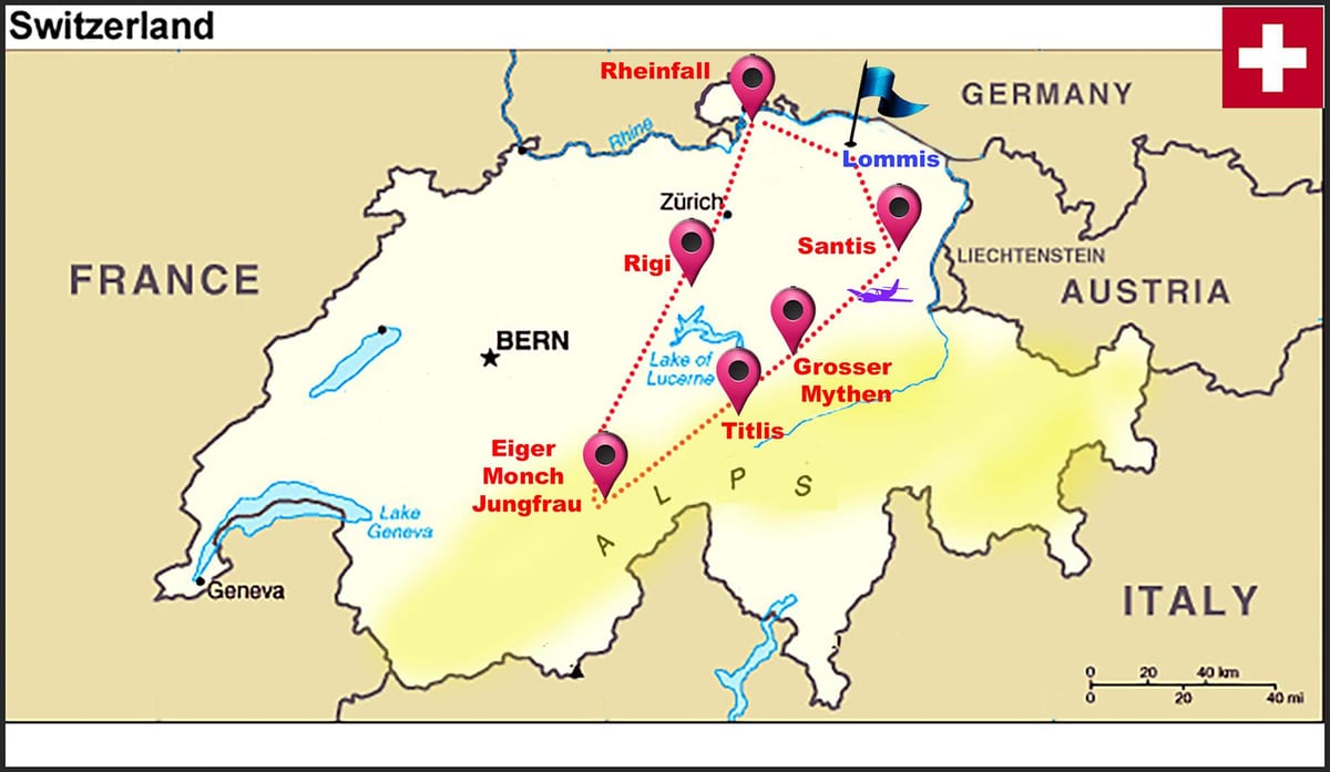 jungfrau suíza mapa
