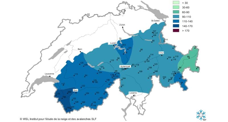 mapa de neve mapa suíza