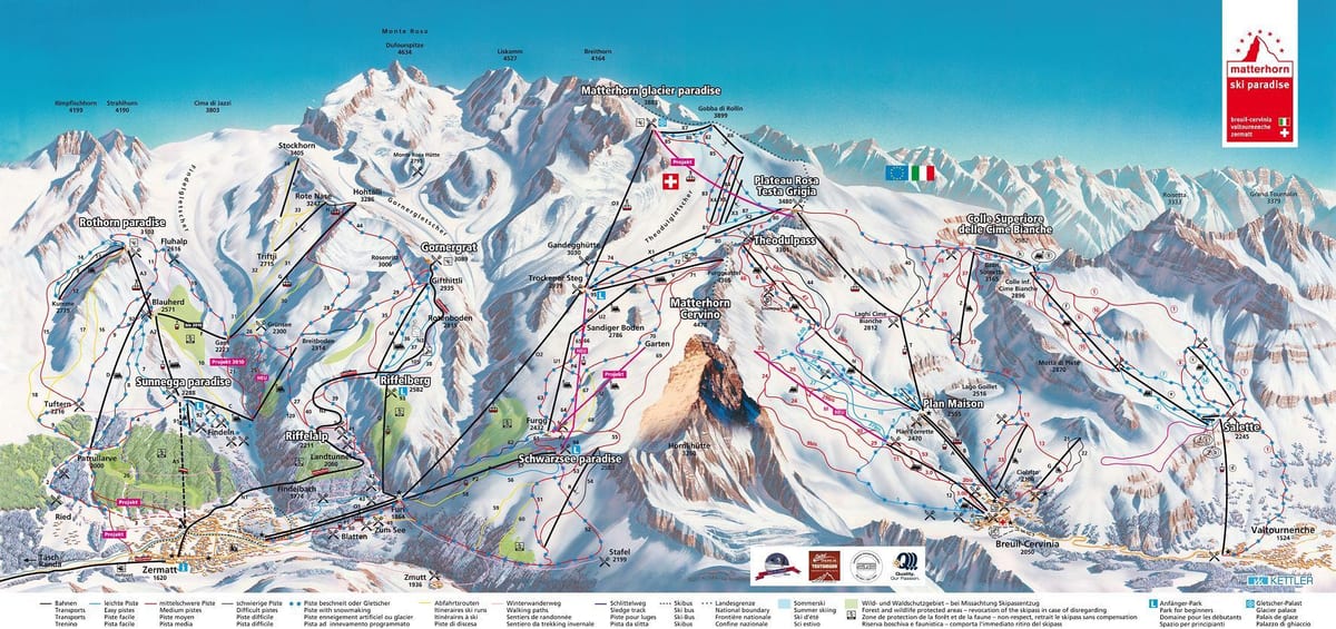 mapa de suíza trail