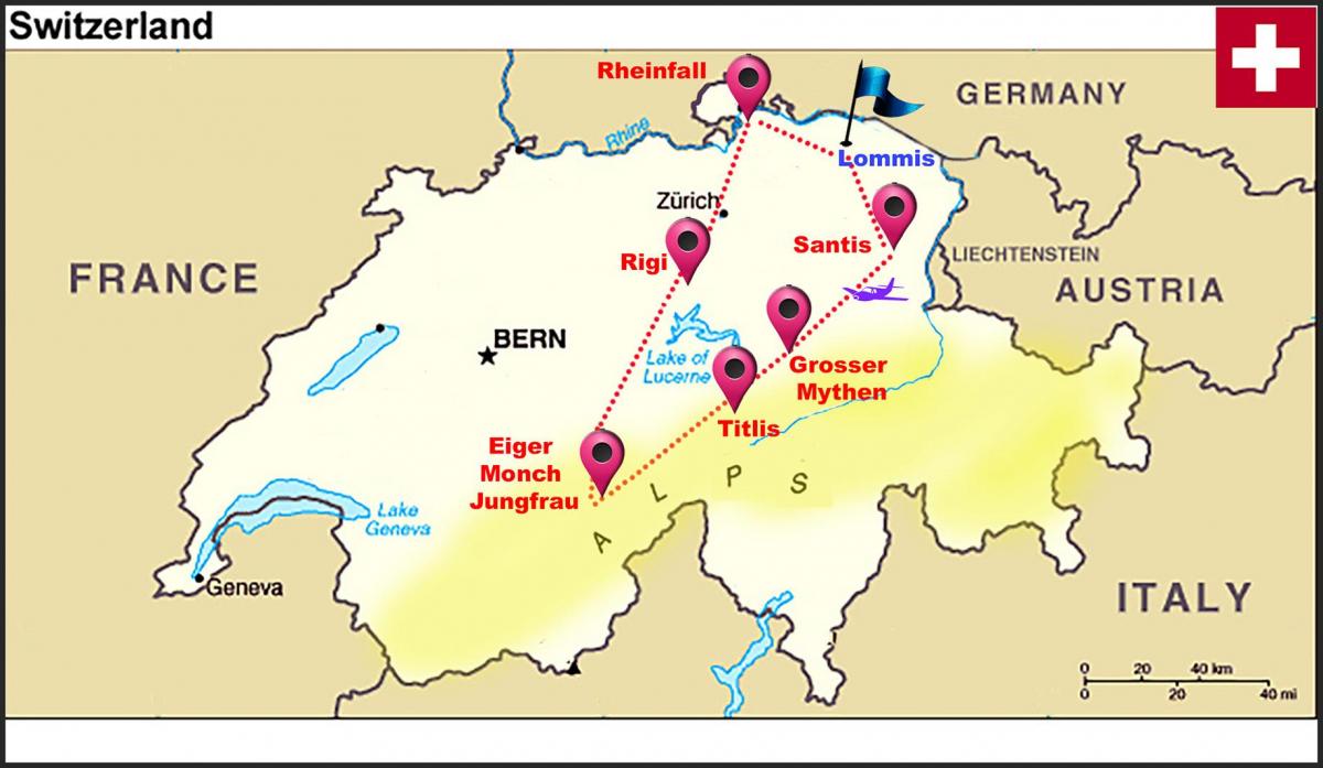 alpes suízos mapa suíza