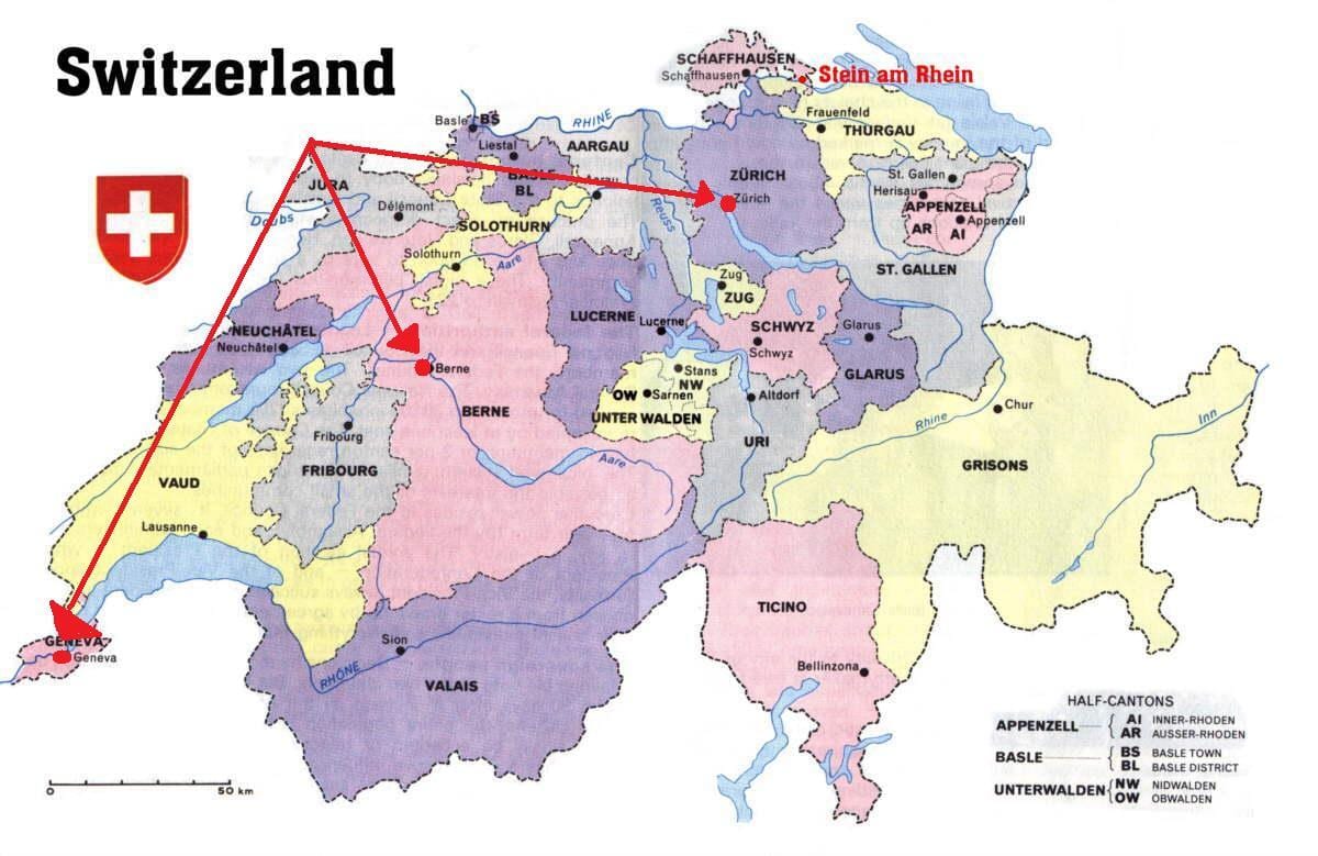xenebra, suíza mapa de europa