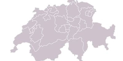 Mapa de branco mapa de suíza