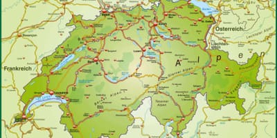 Mapa de rúa mapa de basilea, suíza