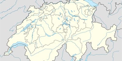 Mapa de simple mapa de suíza