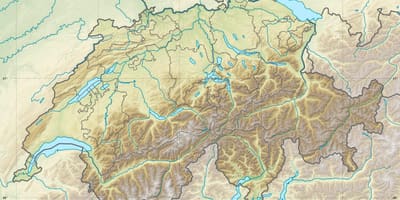 Mapa de suíza alivio