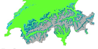 Mapa de suíza clima