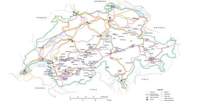 Mapa de suíza metro 