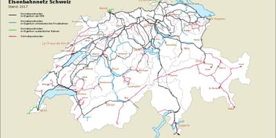 Mapa de suíza portos